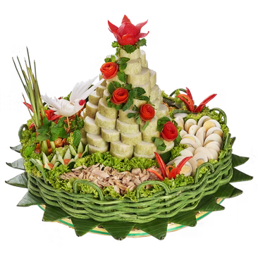 (Nasi Tumpeng) Lontong